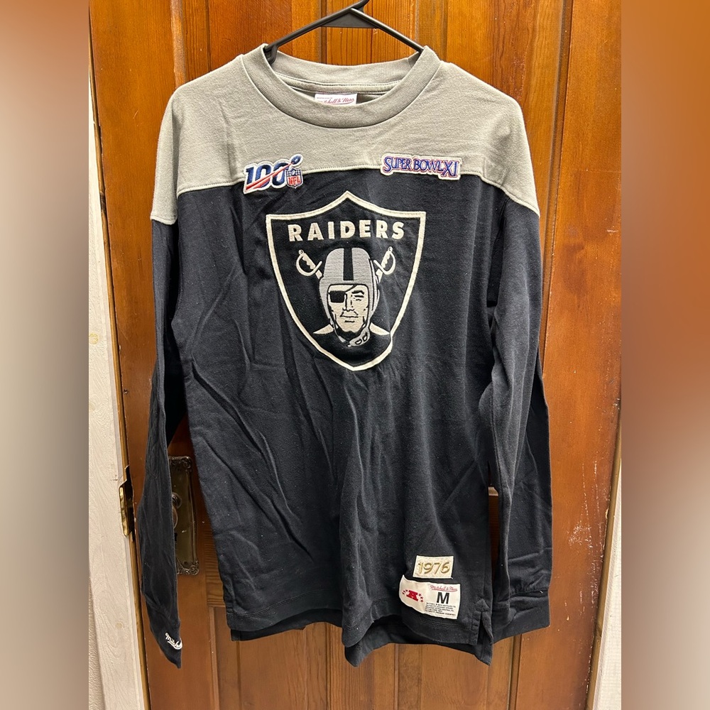 mitchell & ness oakland raiders long sleeve